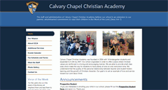 Desktop Screenshot of calvarychapelchristianacademy.net